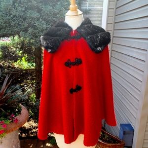 Ameenah Designs Wool Boucle Cape